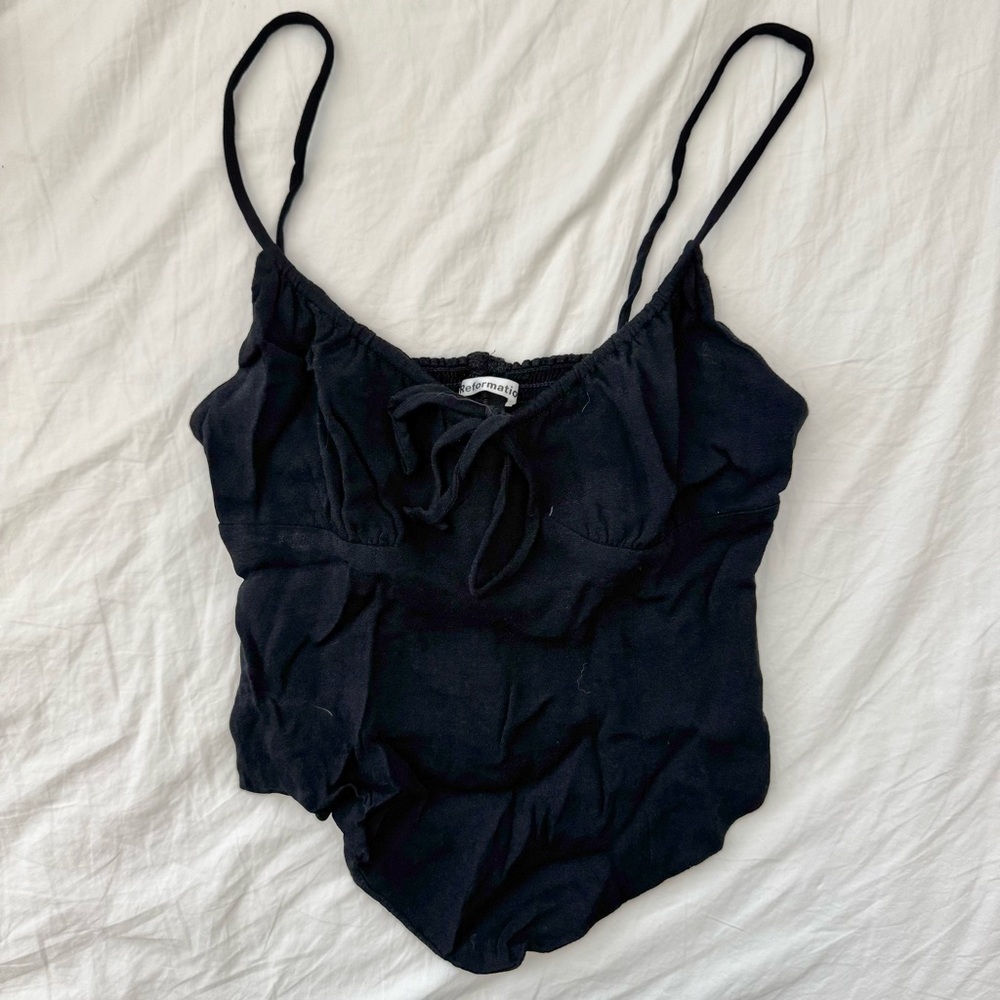Reformation Black Tank Top